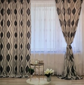 Draperie din blackout model clepsidra 2