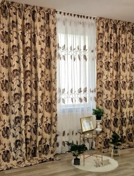 Draperie din blackout, model floral