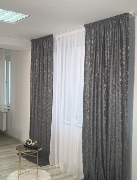 Draperie din catifea texturata de Lux