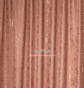 Draperie din satin cu amestec fin de catifea texturata de culoare roz 